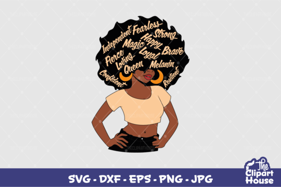 Afro Face Quotes: Premium Design Assets for Cutting Machines