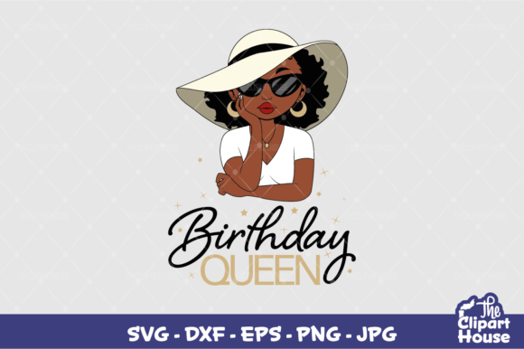 Birthday Queen Sun Hat: A Versatile Digital Asset for Custom Creators
