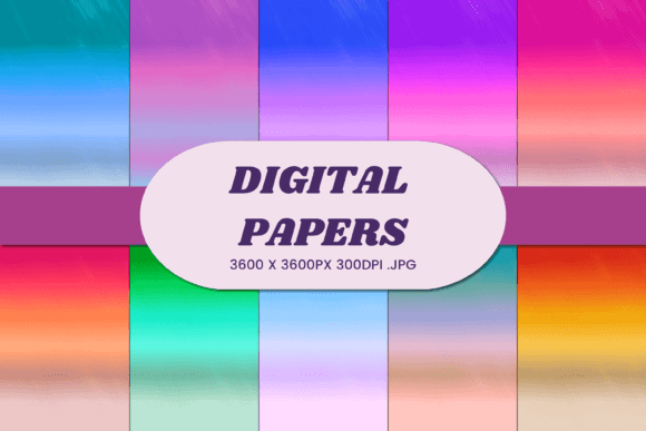 Elevating Visual Identity with Retro Abstract Gradient 2 Digital Paper