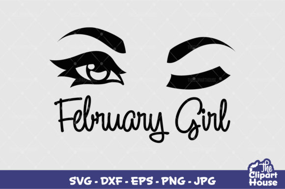 February Girl: A Strategic Design Asset for Cutting Machines and Brand Identity