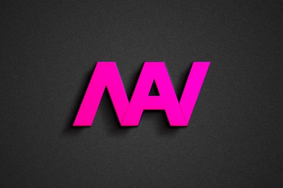 Letter NAV Minimal Initial Logo Template