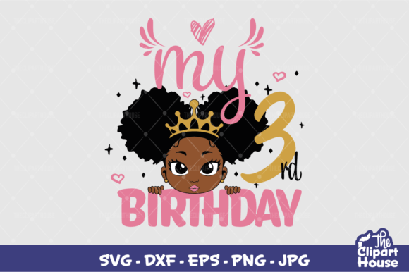 My 3rd Birthday Girl: A Versatile Design for Custom Celebrations