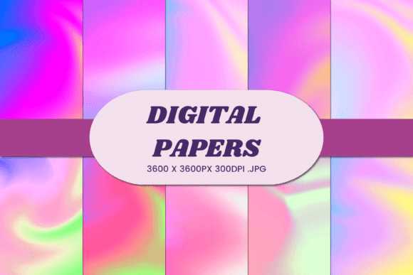 Unicorn Liquid Gradient 1 Digital Paper