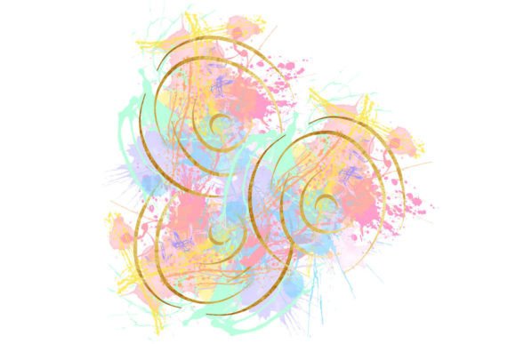 Watercolor Splashes 1 Pastel: A Versatile Design Element for Creative Projects